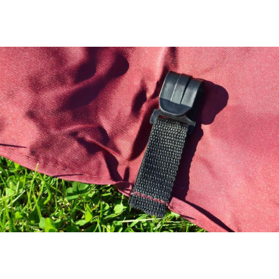 Záhradný párty stan vínový nožnicový 3 x 3 m + 4 bočnice