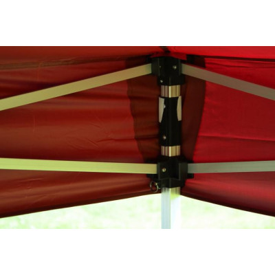 Záhradný párty stan vínový nožnicový 3 x 3 m + 4 bočnice