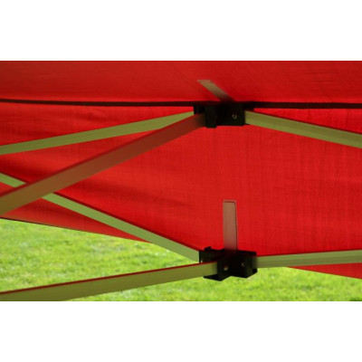 Záhradný párty stan vínový nožnicový 3 x 3 m + 4 bočnice