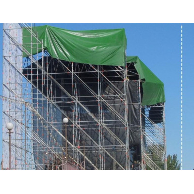 JAGO Plachta 650 g/m², hliníkové oká, zelená, 4 x 7 m