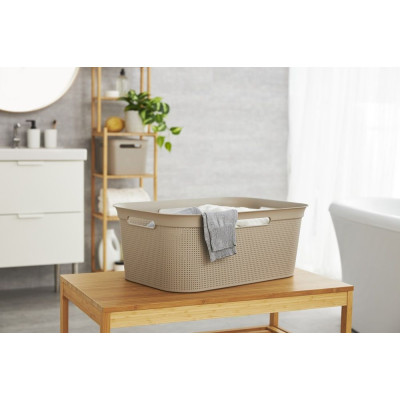 BRISEN Koš na bielizeň, 41 l, plast, cappuccino