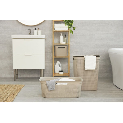 BRISEN Koš na bielizeň, 41 l, plast, cappuccino