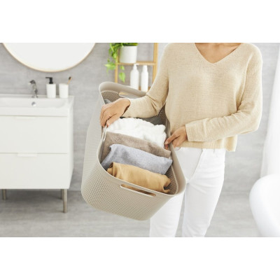 BRISEN Koš na bielizeň, 41 l, plast, cappuccino