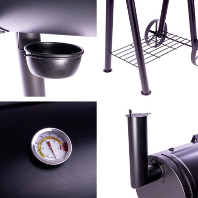 Záhradný gril s udiarňou XL BBQ 2 s ochranným krytom