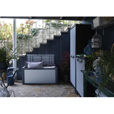 Úložný box KETER Titan Chest 300 l šedý/čierny vodotesný