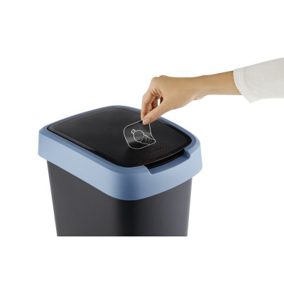 Odpadkový kôš Twist, 10 l, modrý