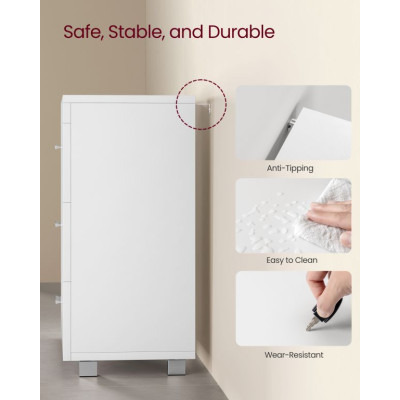 Kúpeľňová skrinka pod umývadlo, 30 x 70 x 64 cm, biela