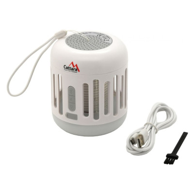 Cattara svietidlo nabíjacie s bluetooth + UV lapač hmyzu