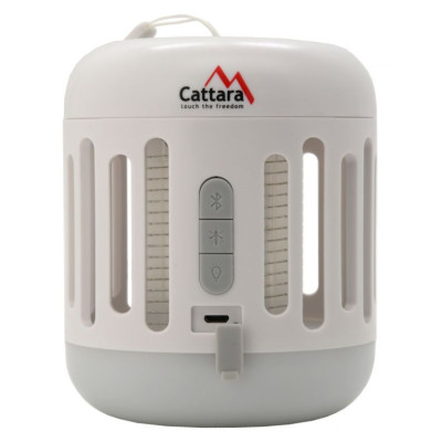 Cattara svietidlo nabíjacie s bluetooth + UV lapač hmyzu