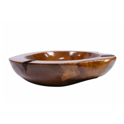 Dekoratívna misa z teakového dreva Ø 50 cm, hnedá