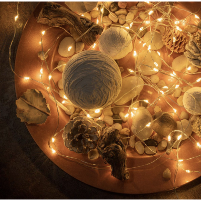 Sada LED reťazových svetiel, 3 kusy, 80 LED diód, batérie