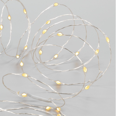 Sada LED reťazových svetiel, 3 kusy, 80 LED diód, batérie