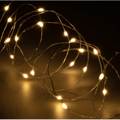 Sada LED reťazových svetiel, 3 kusy, 80 LED diód, batérie