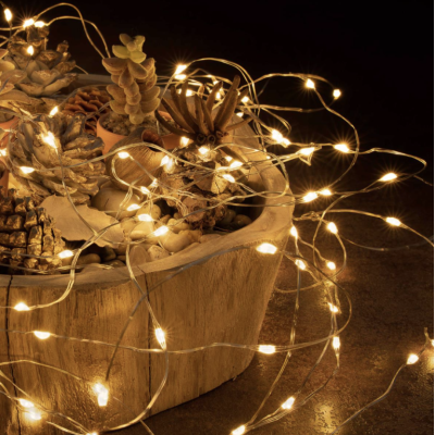 Sada LED reťazových svetiel, 3 kusy, 80 LED diód, batérie