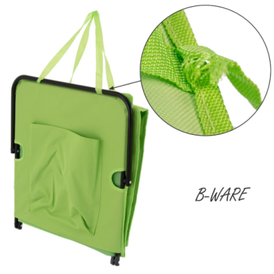 Polstrovaná plážová podložka s operadlom, zelená,skladateľne