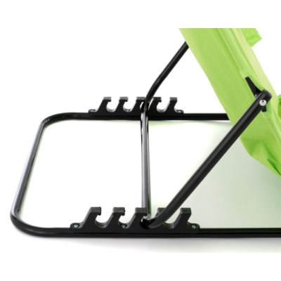 Polstrovaná plážová podložka s operadlom, zelená,skladateľne