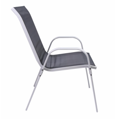 Stohovateľné záhradné stoličky, sada 4 ks