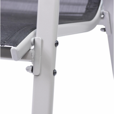 Stohovateľné záhradné stoličky, sada 4 ks