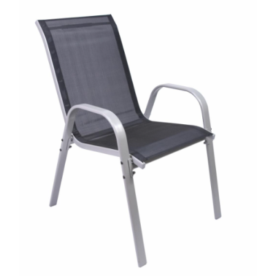 Stohovateľné záhradné stoličky, sada 4 ks