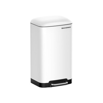 Kuchynský odpadkový kôš 30 l biely, pedál, tiché zatváranie