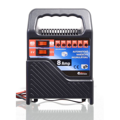 Nabíjačka automatická prenosná 8 Amp, 6 / 12 V