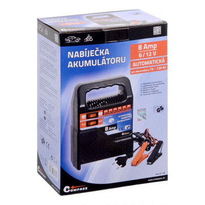Nabíjačka automatická prenosná 8 Amp, 6 / 12 V