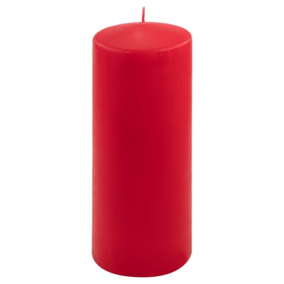 Sada stĺpových sviečok, 25 cm, Ø10 cm, červená, 2 ks