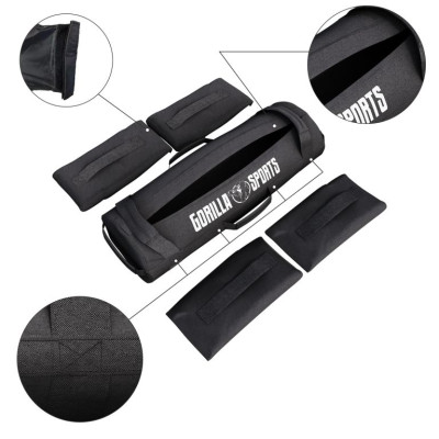Gorilla Sports Nastaviteľné fitness vrece, 20 kg