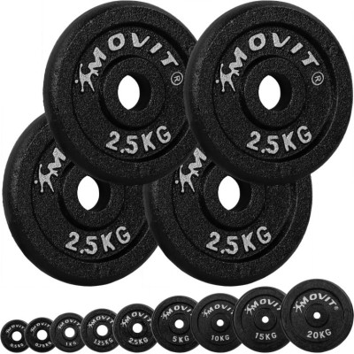 MOVIT sada 4 kusov závažia - 2,5 kg, liatina