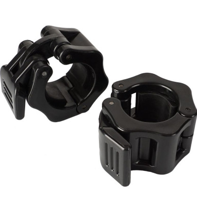 Rýchloupínacie uzávery na činku 30 mm, čierne, pár