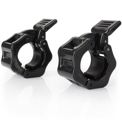 Rýchloupínacie uzávery na činku 30 mm, čierne, pár