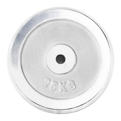 Gorilla Sports Záťažový kotúč, chrómovaný, 25 kg