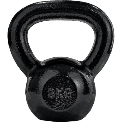 Liatinová kettlebell 8 kg čierna