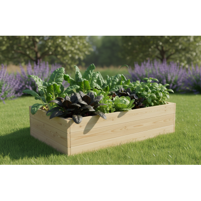 Drevený vyvýšený záhon, 156 x 95 x 42 cm