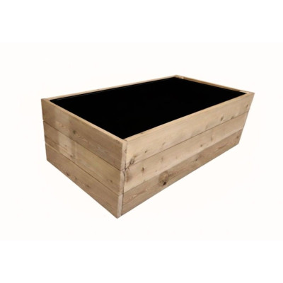 Drevený vyvýšený záhon, 134 x 70 x 42 cm