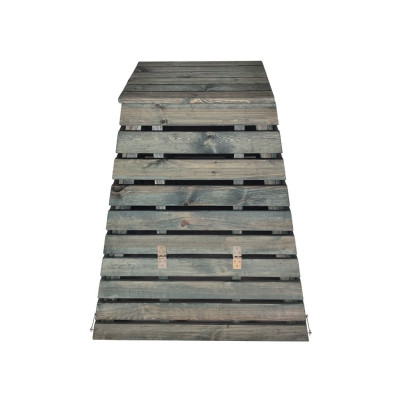 Drevený kompostér 560 L pyramída - česká výroba, zelený