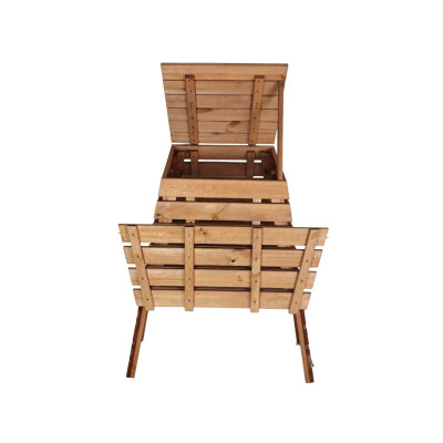 Drevený kompostér 560 L pyramída - česká výroba