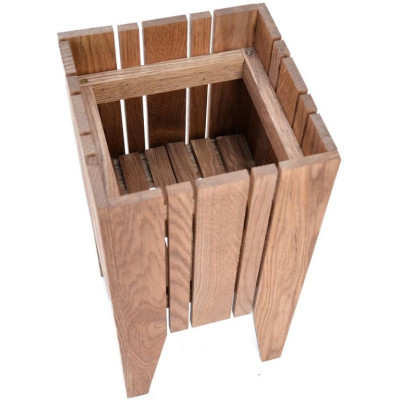 Dubový stojan na kvetináč s FSC certifikátom, 50x25x25 cm