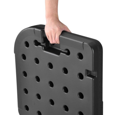 Sada 4 závaží na slnečník, čierne, plastové, 50 x 50 cm