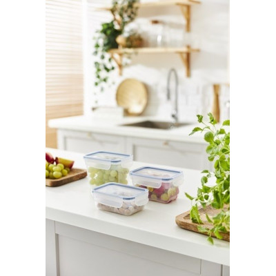 Dóza na potraviny CLIC & LOCK 0,5 L, tmavo modrá