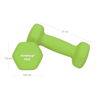 Sada neoprénových činiek 1–3 kg so stojanom