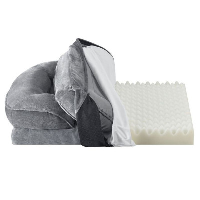 Ortopedická posteľ pre psov a mačky, sivá, 72 x 60 x 17 cm