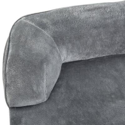 Ortopedická posteľ pre psov a mačky, sivá, 72 x 60 x 17 cm