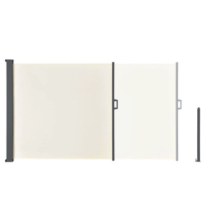 Vysúvateľná bočná clona, 300 x 180 cm, béžová