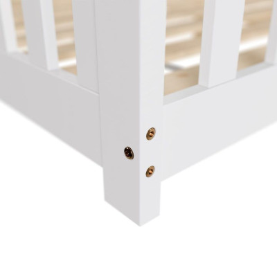 Detská posteľ 80x160 cm, s roštom a bezpečnostnou bočnicou