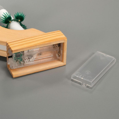 Vianočný svietnik na batérie, 7 LED svetiel, ihlan