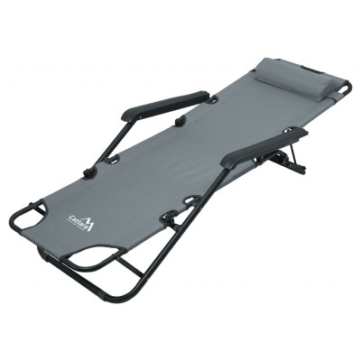 CATTARA lehátko / kreslo COMFORT šedé, 155 x 61 cm