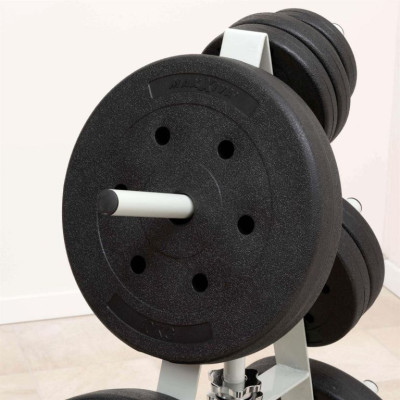 MAXXIVA sada závaží 2 x 10 kg, cement, čierna