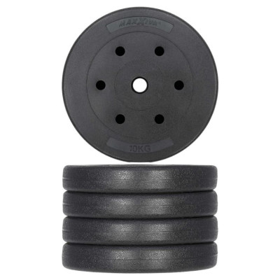 MAXXIVA sada závaží 2 x 10 kg, cement, čierna