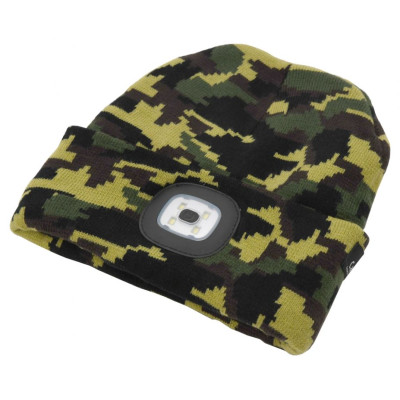 Cattara čiapka ARMY s LED svietidlom, USB nabíjanie